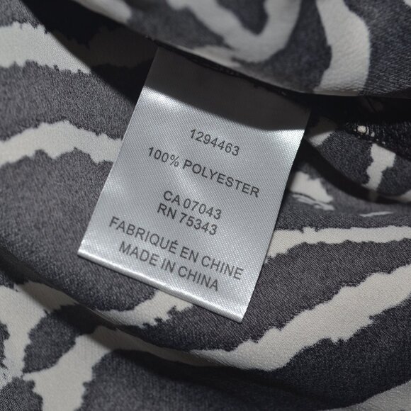 Rachel Zoe size Large long sleeve with zebra pattern blouse. - Picture 3 of 4